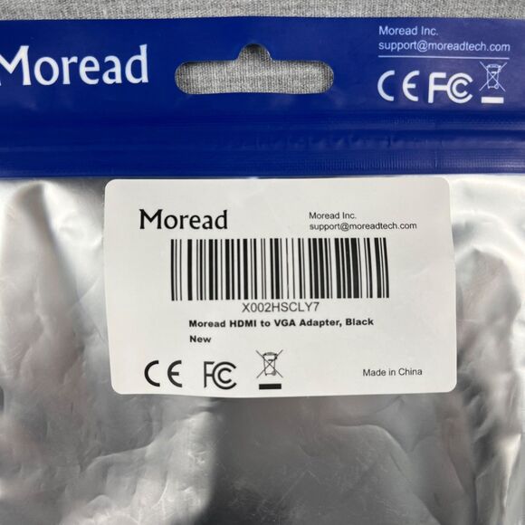 Moread HDMI to VGA Gold-Plated HDMI to VGA Adapter (Male to Female) for Computer - Picture 2 of 3